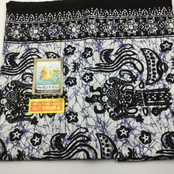 バティックプリントの布　ホワイトバロン 8枚目の画像