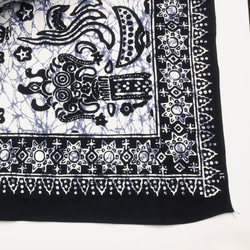 バティックプリントの布　ホワイトバロン 9枚目の画像