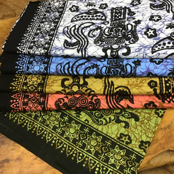 バティックプリントの布　ホワイトバロン 17枚目の画像