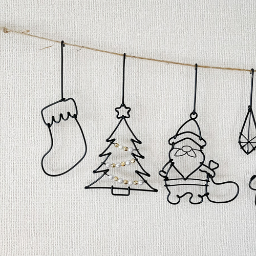 クリスマスガーランド（大）】ワイヤーアート ワイヤークラフト