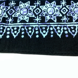 バティックプリントの布　ブルーバロン 9枚目の画像