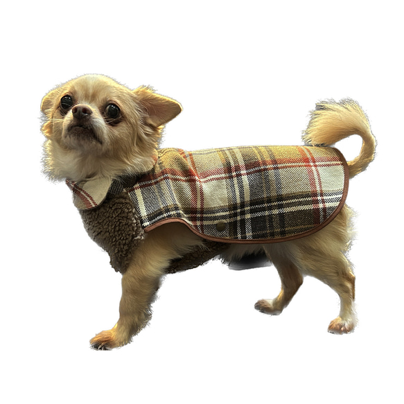 ⭐️コート⭐️犬用⭐️犬服⭐️ 犬服 チェック コート ペット服・アクセサリー Ryo 通販
