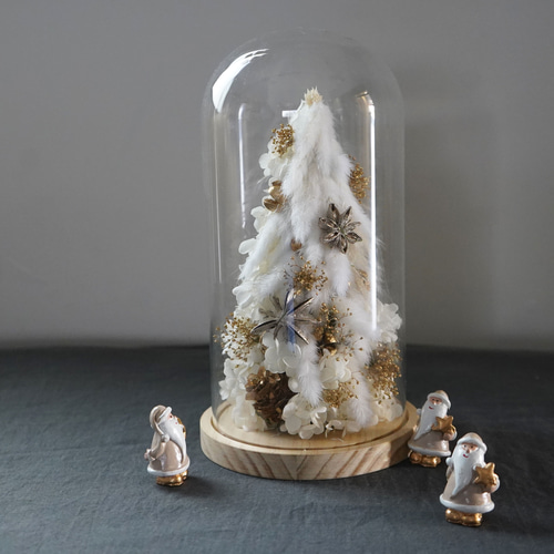 Jack Louさま】tree ✵ アンティークガラスビーズの ホワイトツリー