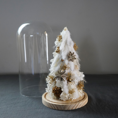 Jack Louさま】tree ✵ アンティークガラスビーズの ホワイトツリー