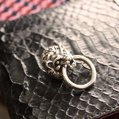 ウォレットチェーン ドロップハンドル /シルバー925/獅子/レザー