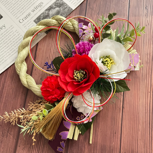 お正月飾り★しめ縄飾り★玄関飾り正月リース No.117 しめ縄リースお正月飾り 玄関リース しめ飾り お正月