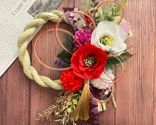 ◆2024年◆しめ縄リース◆しめ縄◇お正月用飾り 2024 しめ縄 注連縄 しめ飾り お正月飾りしめ縄 正月 正月飾り 正月