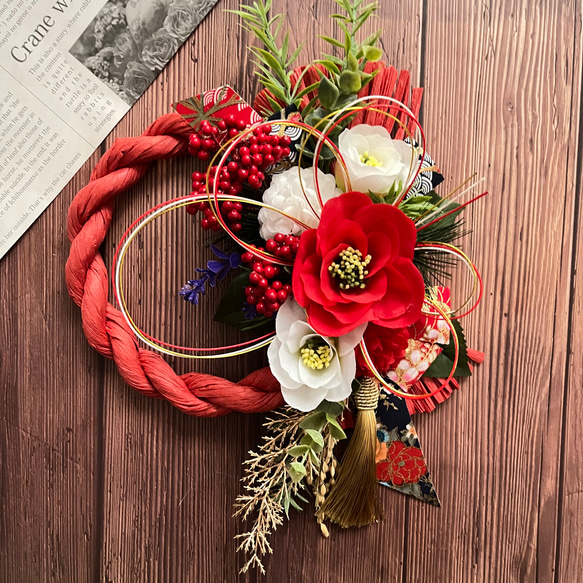 No.BK518 しめ縄 リースお正月飾り