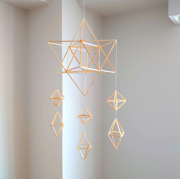 ヒンメリ＊starlight 国産麦わら 北欧 インテリア 雑貨 マカバ スター