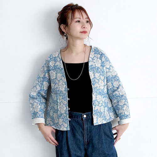 未使用※インド ブロックプリント 中綿入りキルト コバルトブルー　マルチラグ Amazon.co.jp: インド綿ブロックプリントブルー系パッチワーク