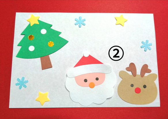 クリスマス　カード　パーツ　セット　保育　壁面 　冬 3枚目の画像