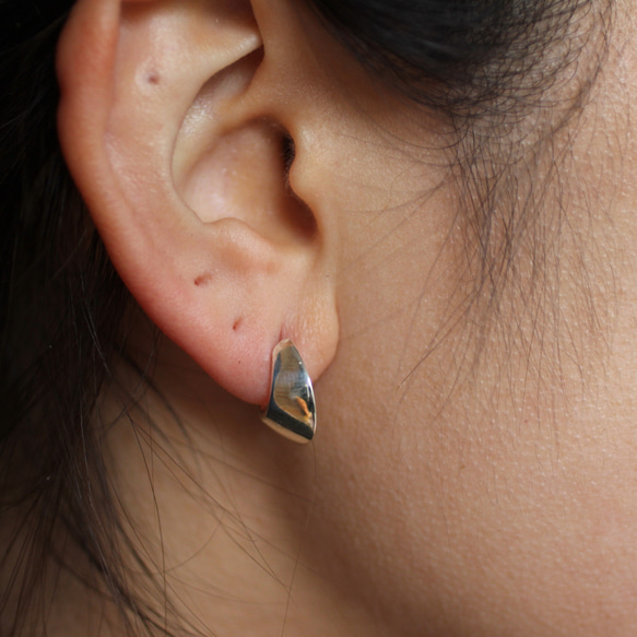 silve925 耳環 -馬蹄穿孔- (1P) 耳環 銀 第5張的照片