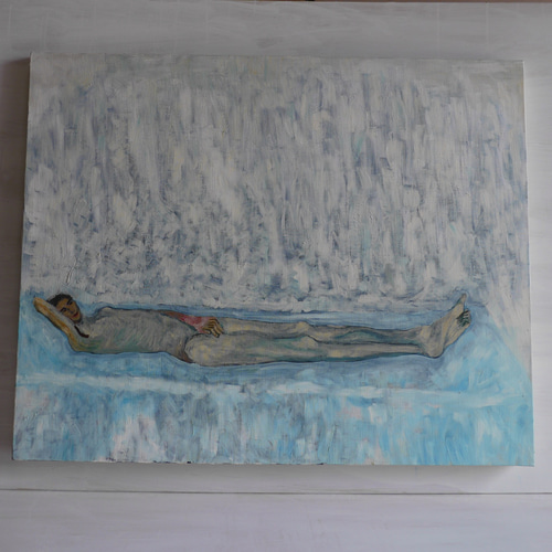 73×91㎝「真昼の光の中のヌード3」油彩・原画・F30