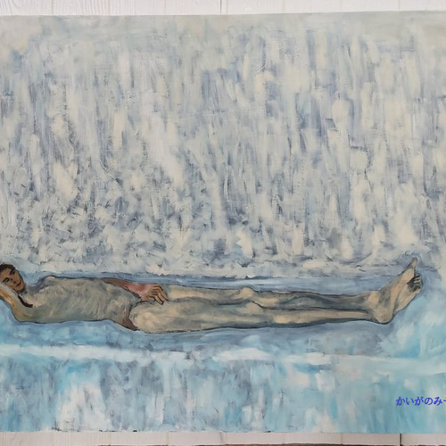 73×91㎝「真昼の光の中のヌード3」油彩・原画・F30