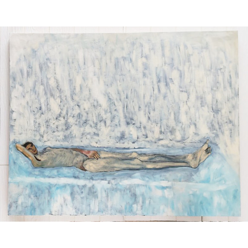 73×91㎝「真昼の光の中のヌード3」油彩・原画・F30
