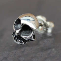 silve925 耳環 -Monkey Skull Pierce- (1P) 耳環 銀 第2張的照片