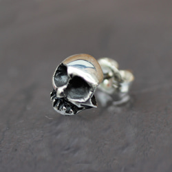 silve925 耳環 -Monkey Skull Pierce- (1P) 耳環 銀 第1張的照片