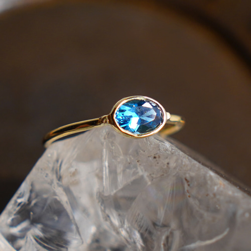 ☆【スーパーセール】【11月誕生石】ブルートパーズ リング 10号 指輪