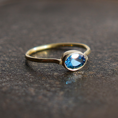 ☆【スーパーセール】【11月誕生石】ブルートパーズ リング 10号 指輪