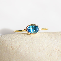 ☆【スーパーセール】【11月誕生石】ブルートパーズ リング 10号 指輪