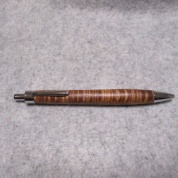 ハワイアンコア　カーリー杢　椿油仕上げ　木軸ボールペン　希少材 1枚目の画像