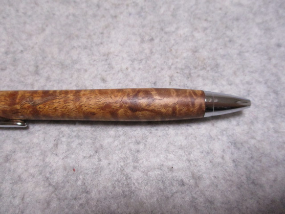 ハワイアンコア　カーリー杢　椿油仕上げ　木軸ボールペン　希少材 7枚目の画像