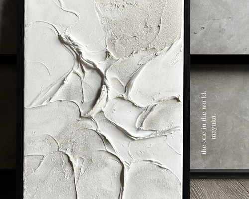 テクスチャーアート　絵画 現代アート 35×26㎝ フレーム付き テクスチャーアート インテリア