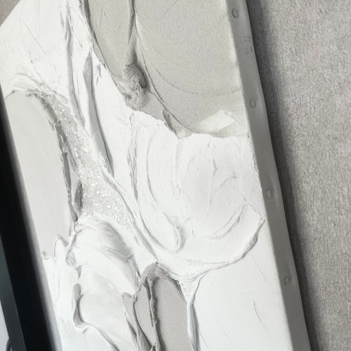 現代アート 53×45.5㎝ テクスチャーアート 大きめ モダン アート