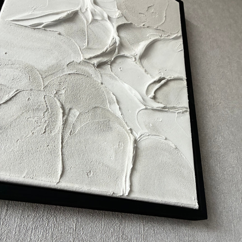 現代アート 35×26㎝ フレーム付き テクスチャーアート インテリア