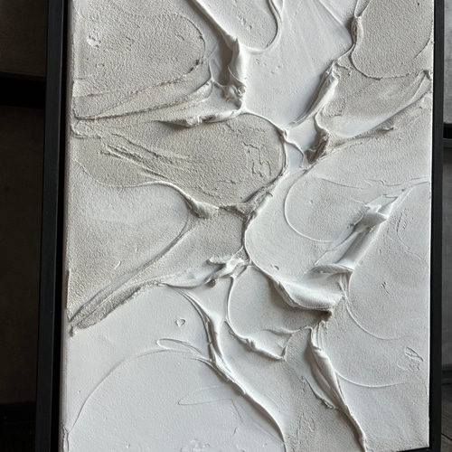 現代アート 35×26㎝ フレーム付き テクスチャーアート インテリア