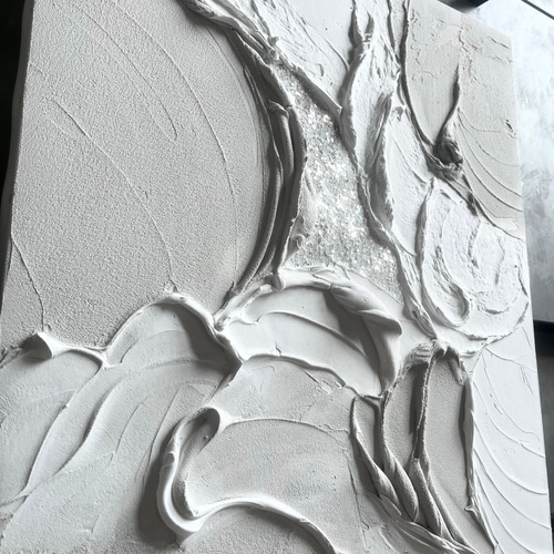 現代アート 53×45.5㎝ テクスチャーアート 大きめ モダン アート