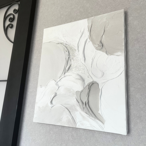 通販サイト一覧 現代アート 53×45.5㎝ アート モダン 大きめ テクスチャーアート 絵画