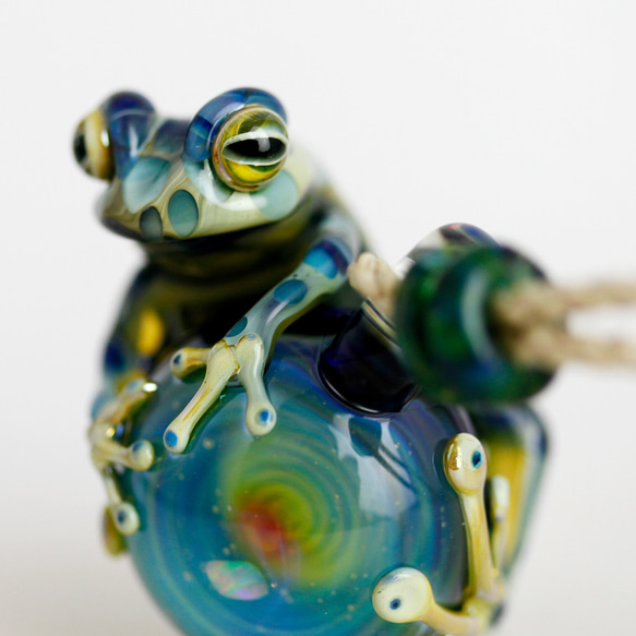 Frog（カエル）&オパールネックレス496 2枚目の画像