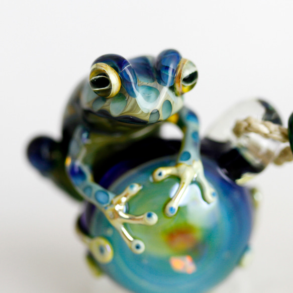 Frog（カエル）&オパールネックレス496 1枚目の画像