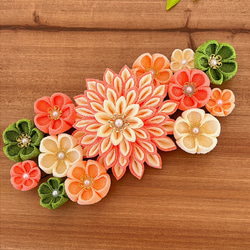 つまみ細工 髪飾り 藤の花 その他ヘアアクセサリー つまみ細工 華蔵