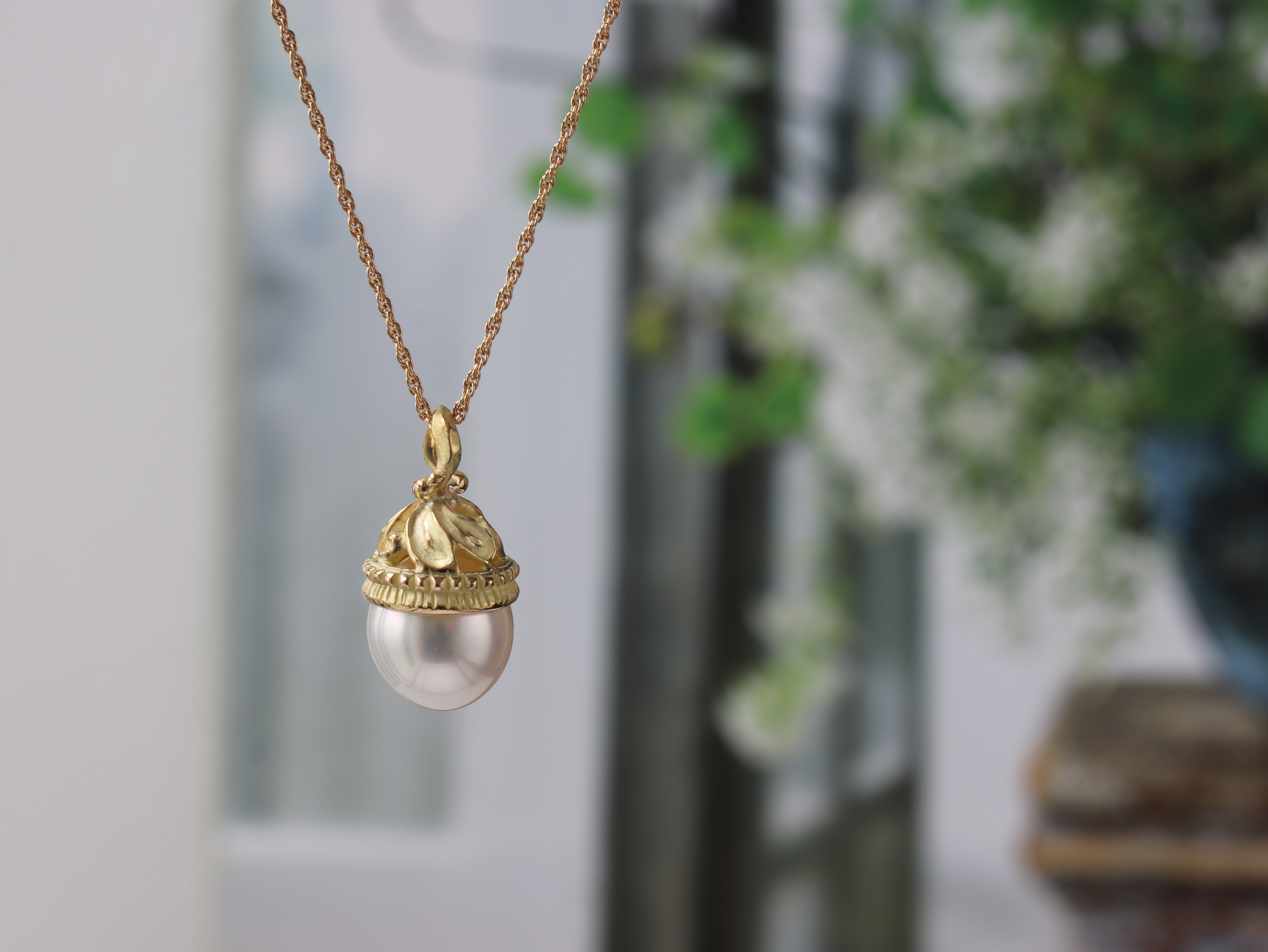 k18 南洋 真珠 パール ゴールド ネックレス ペンダント トップ 南洋パールペンダントトップ【K18】