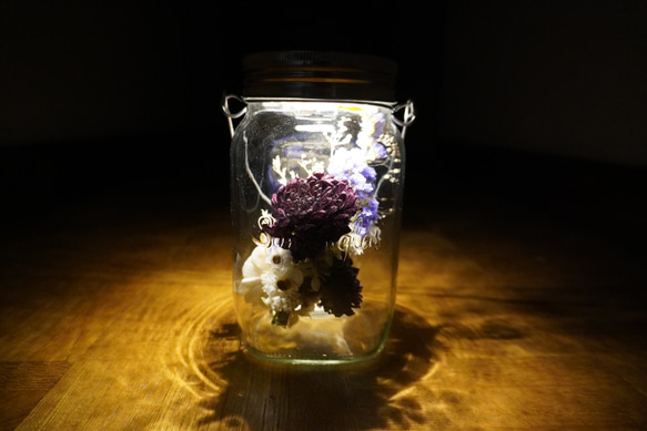 フラワーライト　ダリア紫 2枚目の画像