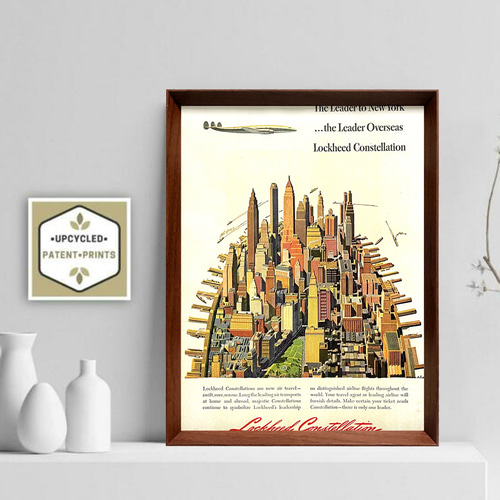 ジェット機 ニューヨーク 1950年代 アメリカ ヴィンテージ 雑誌 広告