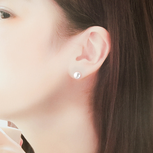 淡水パール（7mm）のピアス 14kgf ピアス（スタッド・一粒