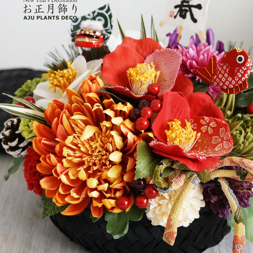 お正月アレンジ（6）～ふきよせ～ リース AJU PLANTS DECO 通販  