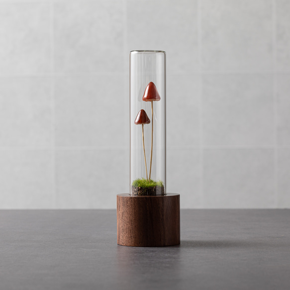 きのこの照明　カサチョコダケ（ツヤ2本） 2枚目の画像