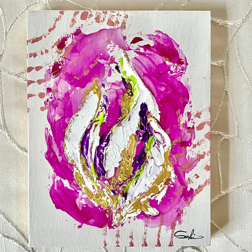 婦人　上品 一点もの】Elegant Lady 優雅な女性 上品、優美、エレガント、華やか 絵画 Saki Art 通販｜Creema(クリーマ) 16715437