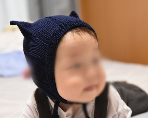 スタイルブロック STYLEBLOCK 猫耳ニットキャップ （グレー