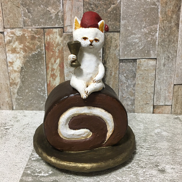 チョコロールな猫のクリスマス 1枚目の画像