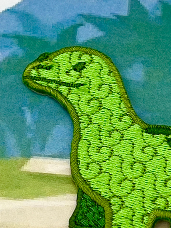 【ワッペン】　たのしっしゅのかわいい恐竜ちゃんワッペン4種 2枚目の画像