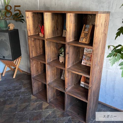 可動式木製棚/無垢木材オイル仕上げ/決まりました。 杉無垢材の可動式シェルフ 棚 リビングや寝室、玄関にも SHELF 棚