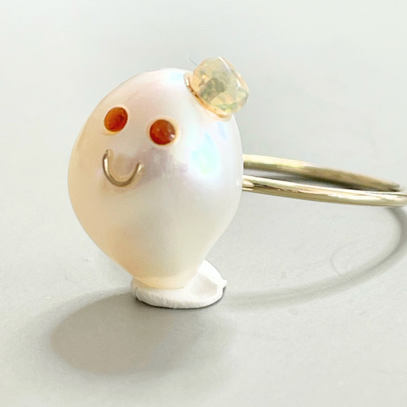 14kgf バロックパール お化けちゃん リング 指輪・リング