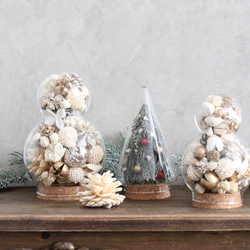 Creema限定 ホワイトナッツのスノーマン L : オトナ可愛い ガラス