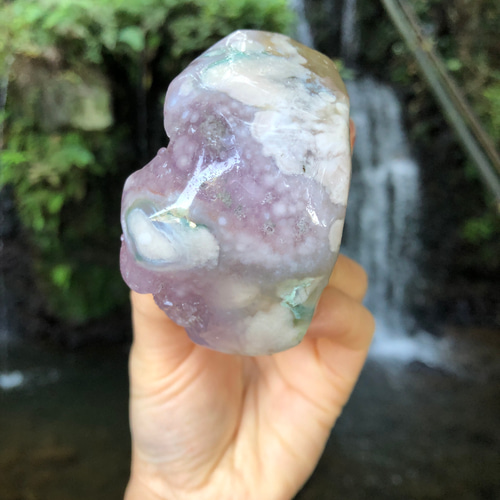 ピンクアメジスト　アメジスト　ブルーアゲート　ドゥルージー入　フリーフォーム ピンクアメジスト アメジスト ブルーアゲート ドゥルージー入 フリー