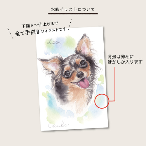 手描き＊ペット似顔絵【グッズ専用】 イラスト Atelier Ayaka